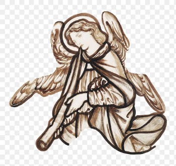 PNG vintage angel sticker, remixed from… | Free stock illustration | High Resolution graphic