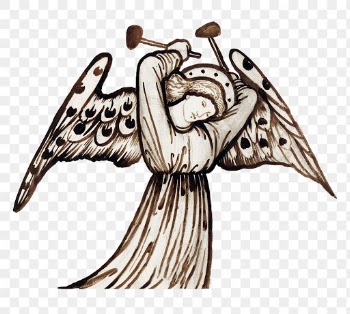 PNG vintage angel sticker, remixed from… | Free stock illustration | High Resolution graphic