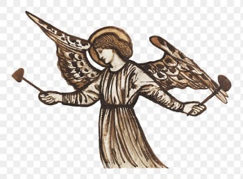 PNG vintage angel sticker, remixed from… | Free stock illustration | High Resolution graphic