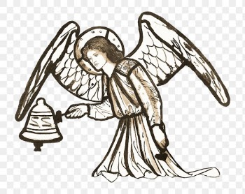 PNG vintage angel sticker, remixed from… | Free stock illustration | High Resolution graphic