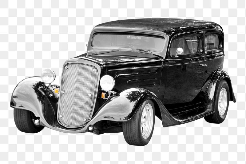 Png Vintage black car sticker, | Free PNG - rawpixel