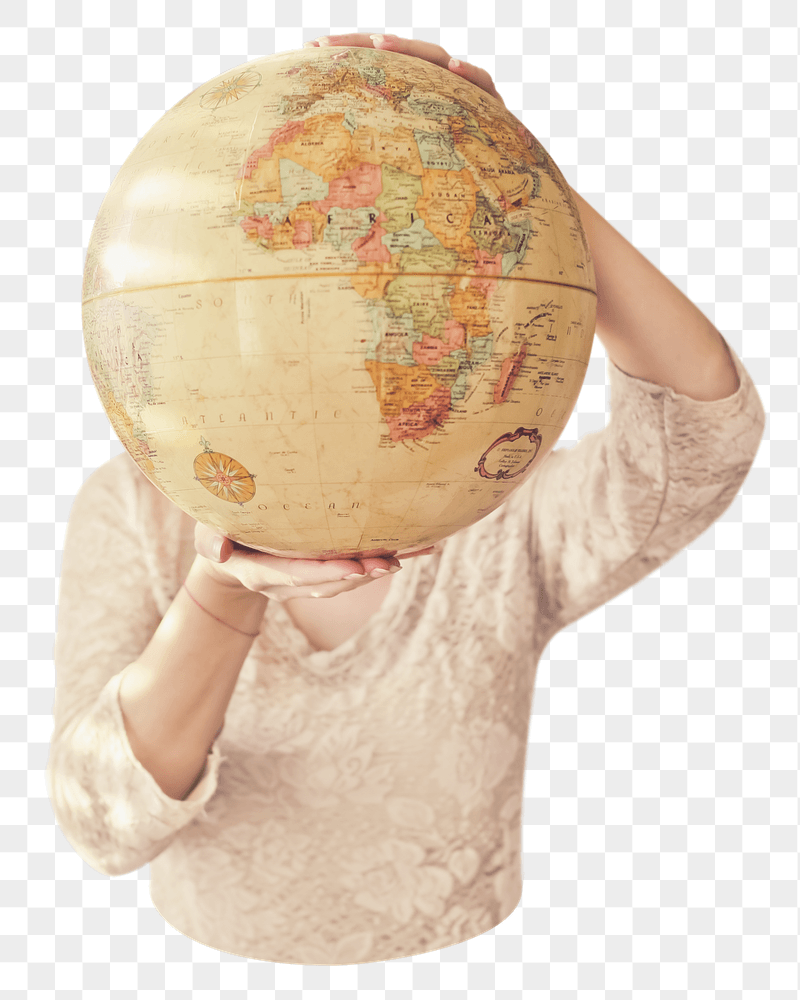 Png vintage educational globe sticker, | Free PNG - rawpixel