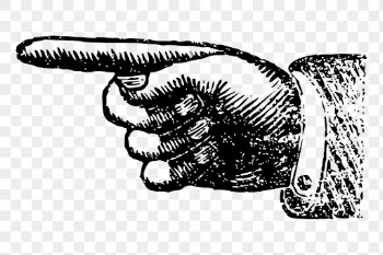 PNG vintage hand, pointing gesture | Free PNG Illustration - rawpixel