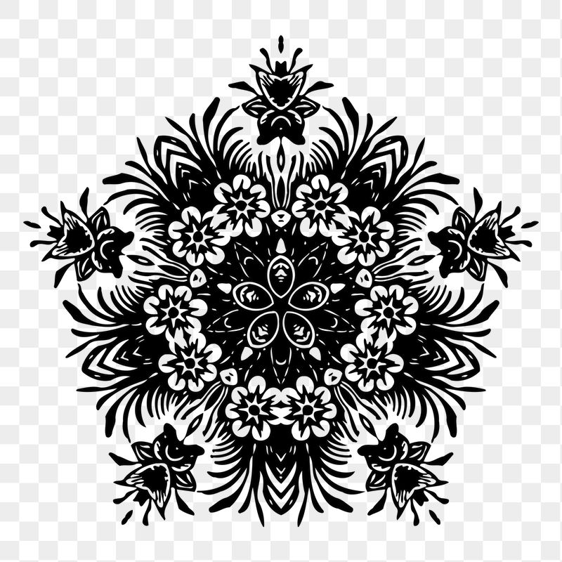 PNG vintage pentagon ornamental sticker | Free PNG - rawpixel