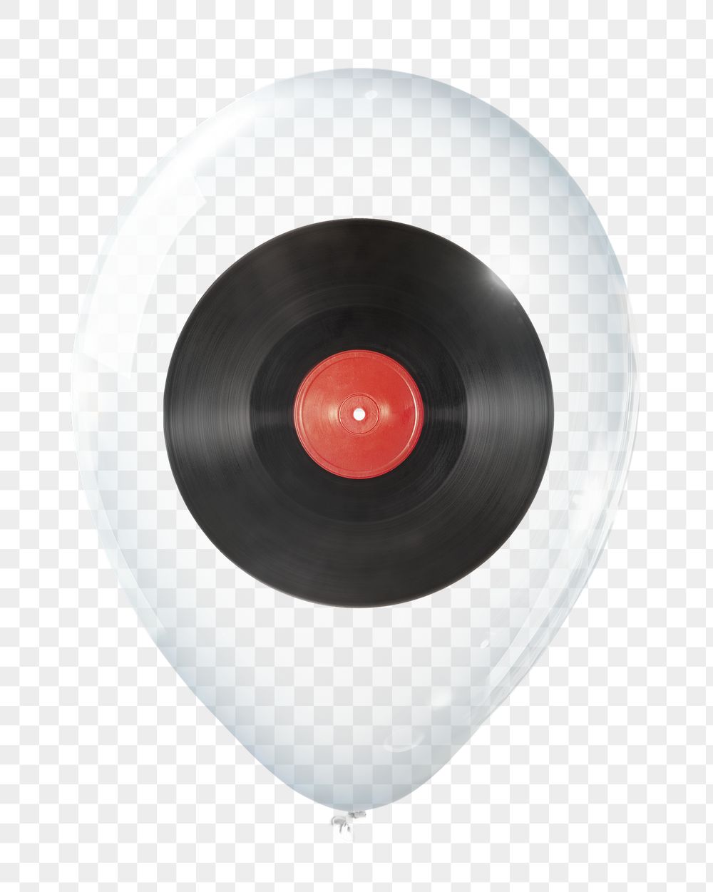 PNG vinyl in clear balloon, | Free PNG - rawpixel