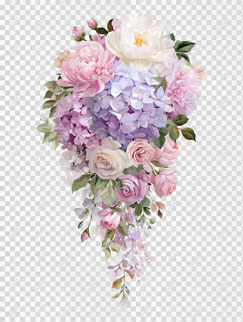 PNG Watercolor Floral Arrangement