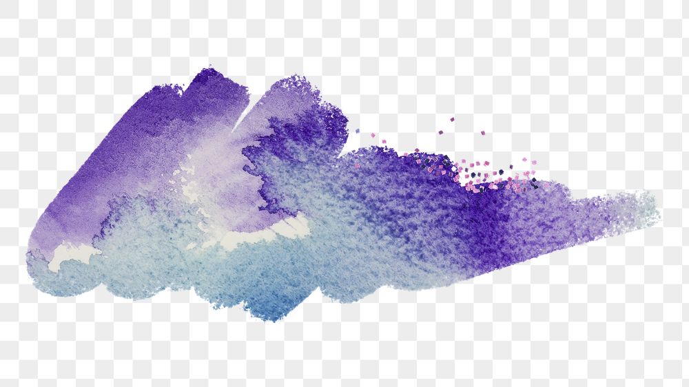 PNG watercolor textured badge, purple | Free PNG - rawpixel