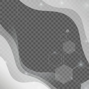 Png wave background with hexagons | Free stock illustration | High Resolution graphic