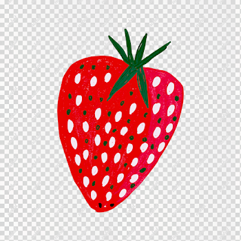 PNG Whimsical Strawberry Illustration