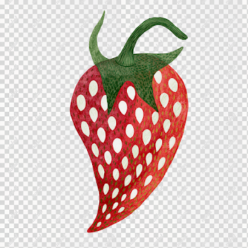 PNG Whimsical Strawberry Illustration