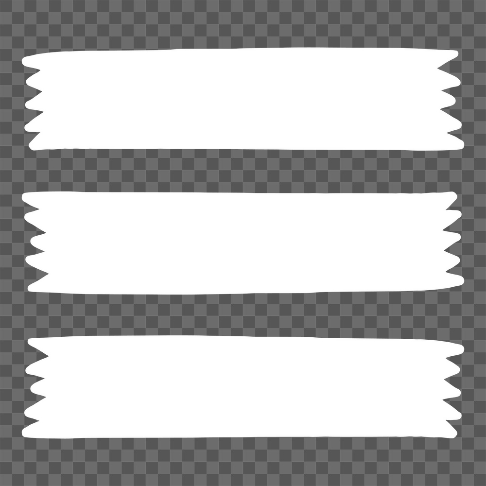 PNG white washi tapes, stationery | Free PNG - rawpixel