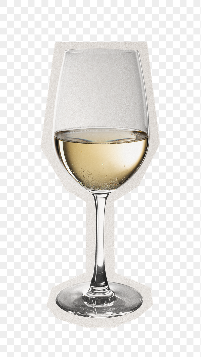 Png white wine glass sticker, | Free PNG - rawpixel