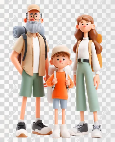 PNG Wholesome Family Hiking Adventure PNG Wholesome Family Hiking Adventure
