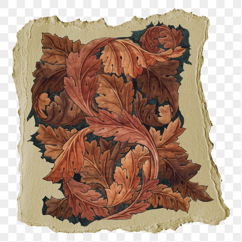 Png William Morris's acanthus sticker, | Free PNG - rawpixel