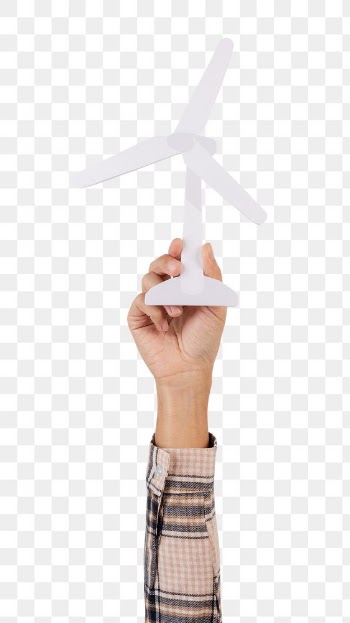 Png Wind turbine hand mockup renewable energy… | Free stock illustration | High Resolution graphic