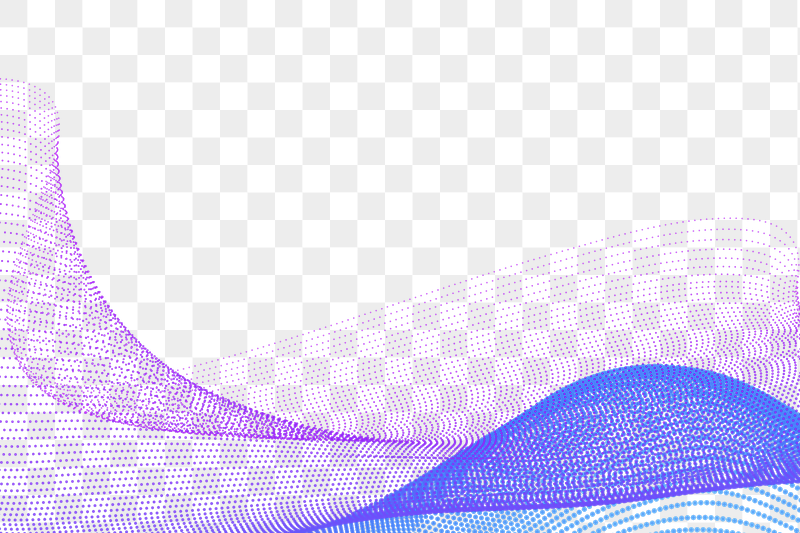 PNG wireframe wave border sticker, | Free PNG - rawpixel