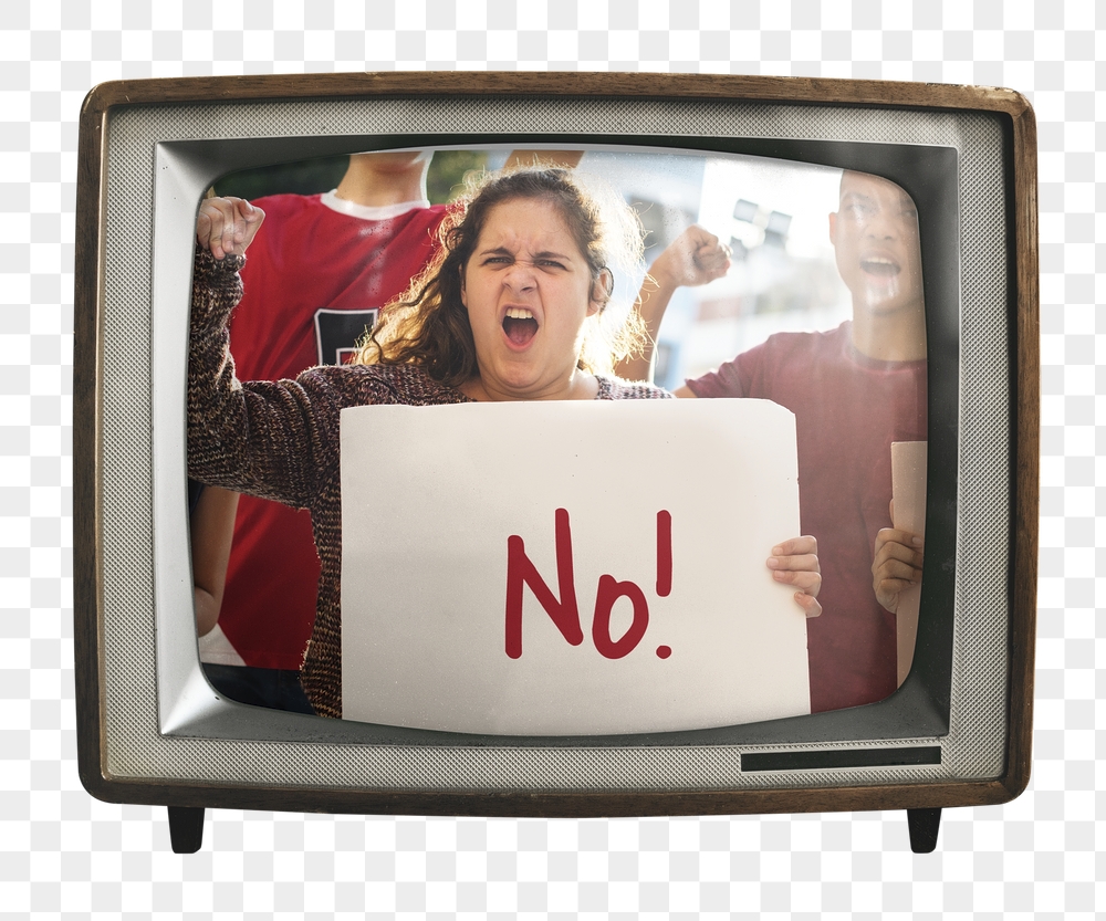 Png woman holding NO sign | Free PNG - rawpixel