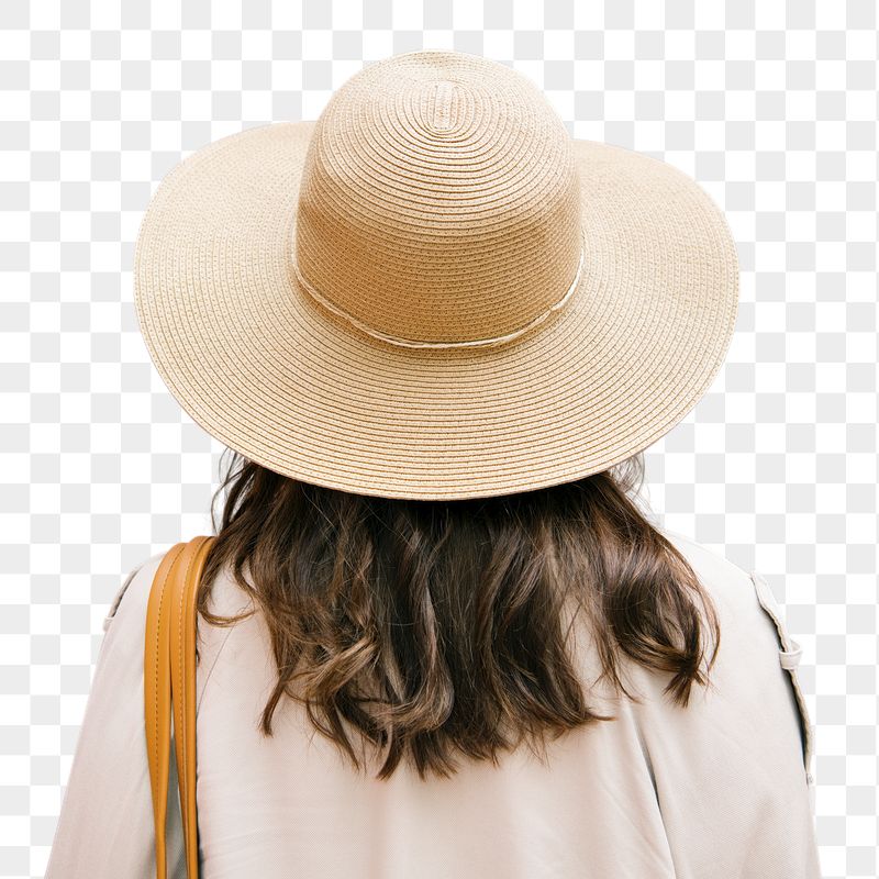 Png woman in sunhat sticker, | Free PNG - rawpixel
