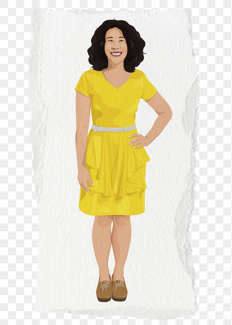 PNG woman sticker, full length | Free PNG - rawpixel
