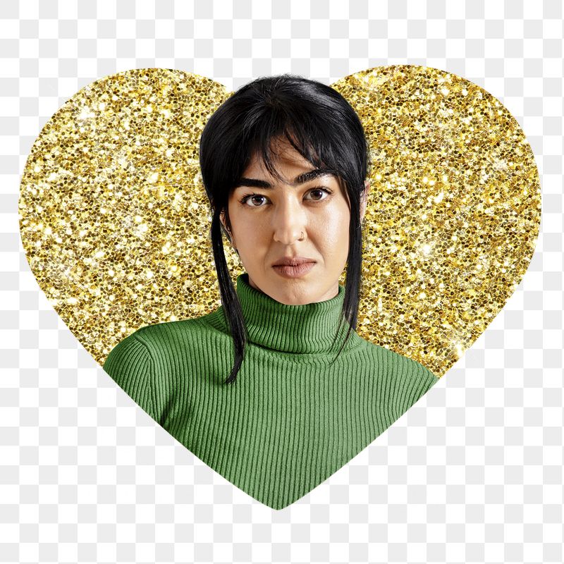 Png woman wearing turtleneck badge | Free PNG - rawpixel