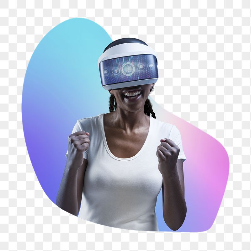 Png woman wearing vr glass, | Free PNG - rawpixel