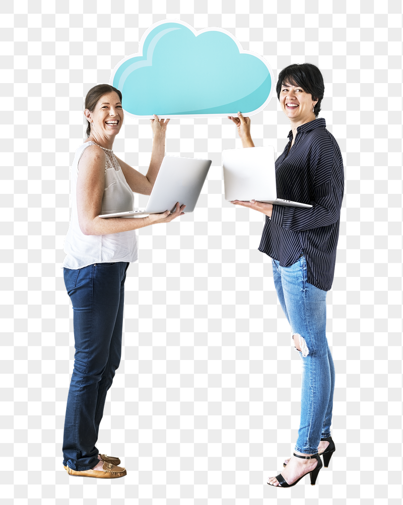 Png Women cloud network, transparent | Free PNG - rawpixel