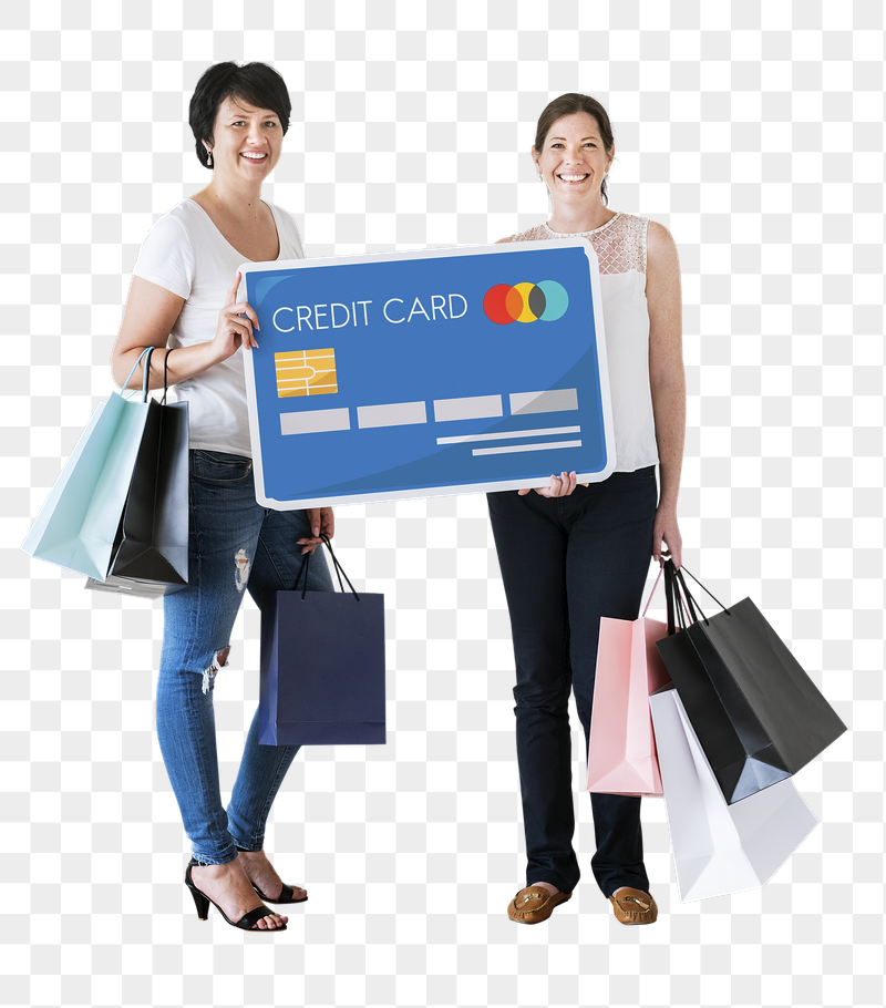 Png Women & credit card, | Free PNG - rawpixel