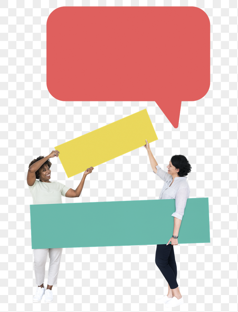 Png Women holding blank banners, | Free PNG - rawpixel