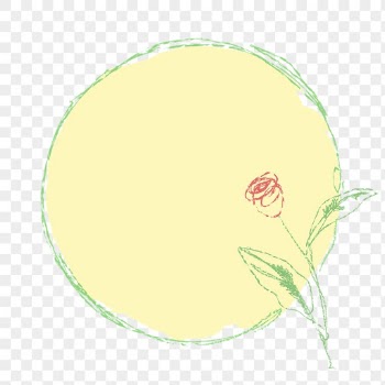 Png yellow rose frame, crayon | Free PNG - rawpixel