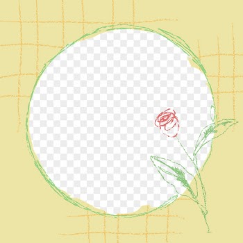 Png yellow rose frame, crayon | Free PNG - rawpixel