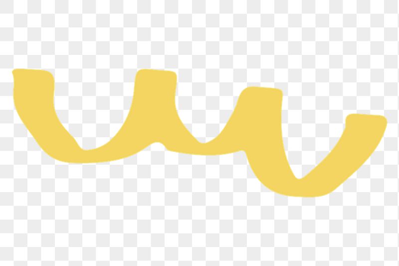 Png yellow squiggly line sticker, | Free PNG - rawpixel