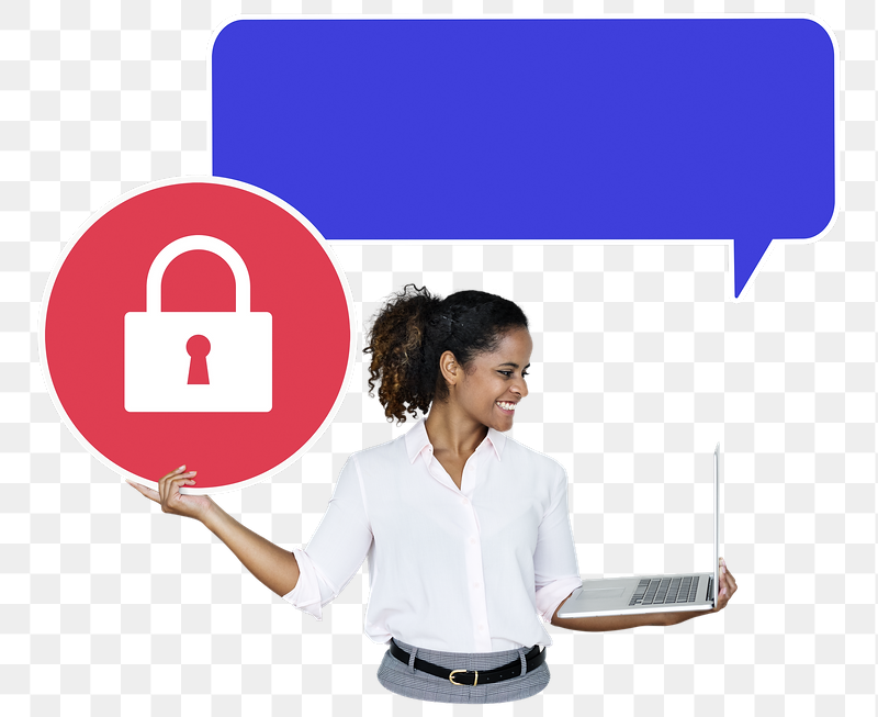 Png Young businesswoman holding secured | Free PNG - rawpixel