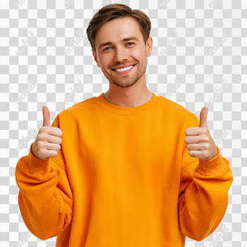 PNG Young Caucasian Man Thumbs Up