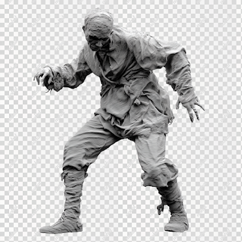 PNG Zombie in Rags - Medieval Peasant Style