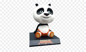 Po Giant panda Car Kung Fu Panda Red panda - Cartoon panda car ornaments material 