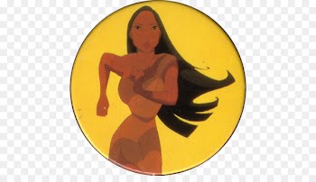 Pocahontas Illustration Film Cartoon Yellow - backwood background 