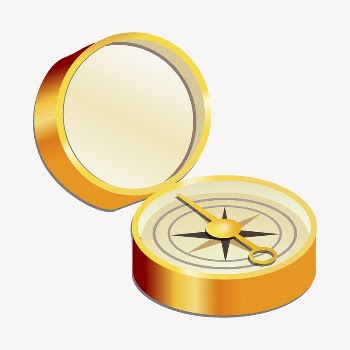 Pocket compass clipart, object illustration | Free Vector - rawpixel
