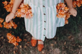 pocket full of flowers.