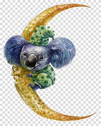 Pocket Koala Drawing Watercolor painting Australia, koala transparent background PNG clipart