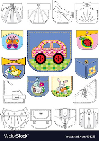 Pocket vector image