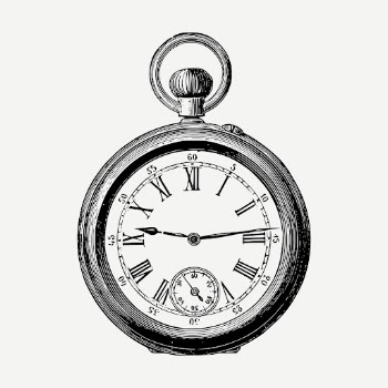 Pocket watch, hand drawn clipart | Free PSD Illustration - rawpixel