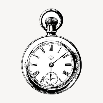 Pocket watch hand drawn clipart, | Free Vector - rawpixel