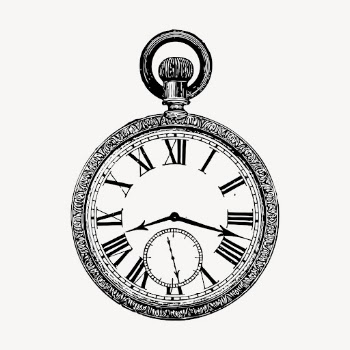Pocket watch illustration vector. Free | Free Vector Illustration - rawpixel