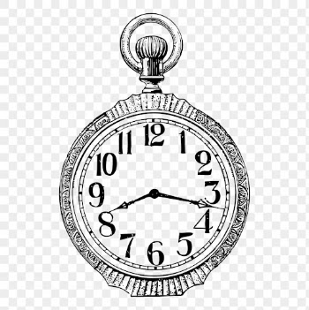 Pocket watch png, hand drawn | Free PNG Illustration - rawpixel