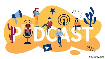Podcast concept illustration