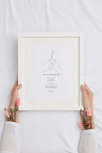 Poem from Bianca Sparacino, print from shopcatalog.com