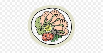 Poetry Platter - Com/appetizers - Plate Of Food Clip Art