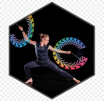 Poi Dance Image Video Artist - lava stromboli italy 