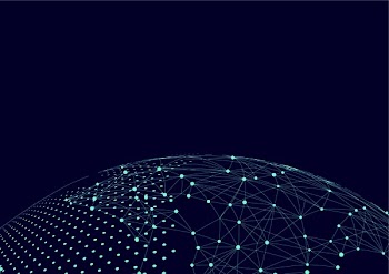 point and line composed world map,representing the global,Global network connection 
