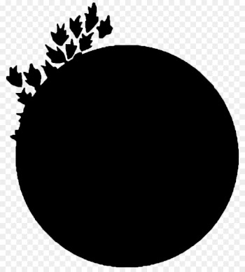 Point Circle Leaf Font Silhouette -  